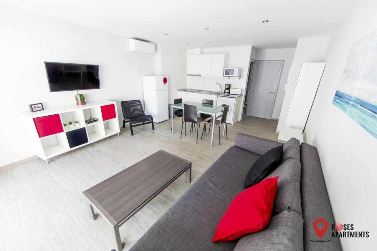 Roses Apartments 2 - Vista Mar Lateral 1Habitacion 외부 사진