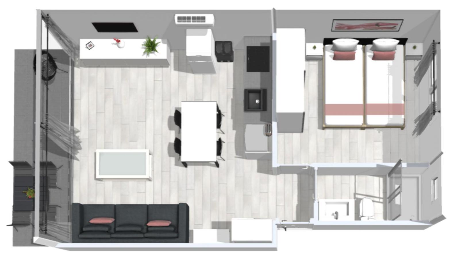 Roses Apartments 2 - Vista Mar Lateral 1Habitacion 외부 사진
